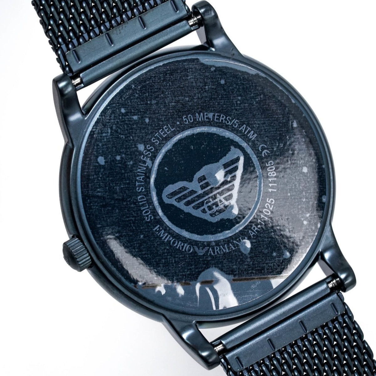 Emporio Armani Ar11025 Men S Luigi Blue Pvd Watch -korean beauty
