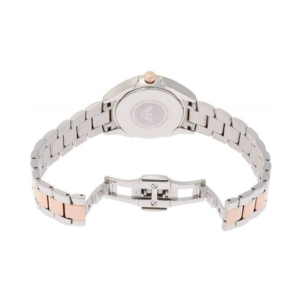 Emporio Armani Ar11029 Ladies Rose Gold Two Tone Watch -korean beauty
