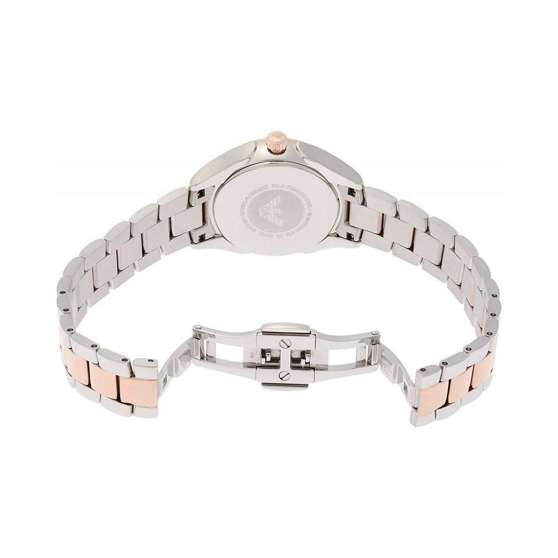 Emporio Armani Ar11029 Ladies Rose Gold Two Tone Watch -korean beauty