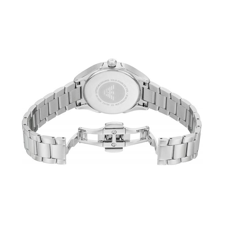 Emporio Armani Ar11030 Ladies Valeria Silver Watch -korean beauty
