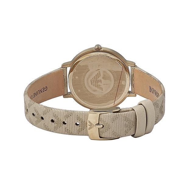 Emporio Armani Ar11042 Ladies Beige Watch -korean beauty