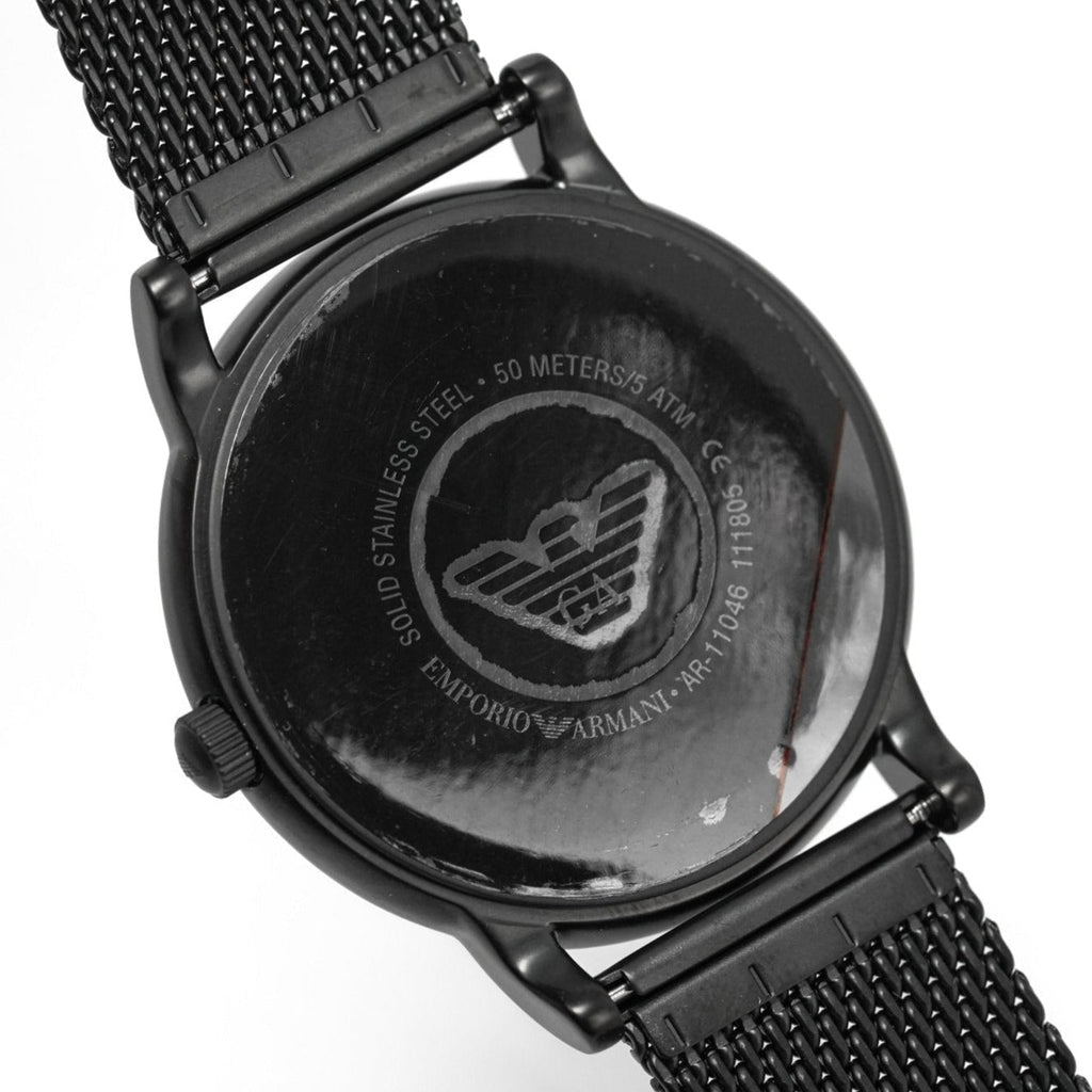 Emporio Armani Ar11046 Men S Luigi Black Pvd Watch -korean beauty