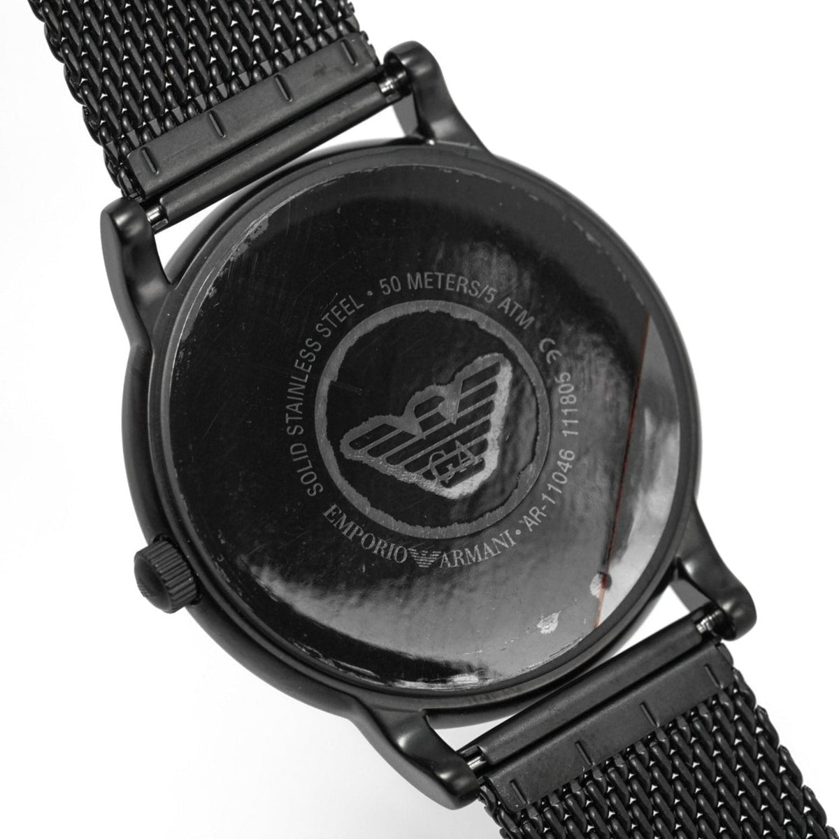 Emporio Armani Ar11046 Men S Luigi Black Pvd Watch -korean beauty