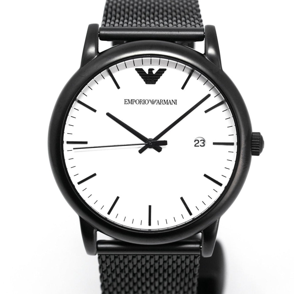 Emporio Armani Ar11046 Men S Luigi Black Pvd Watch -korean beauty