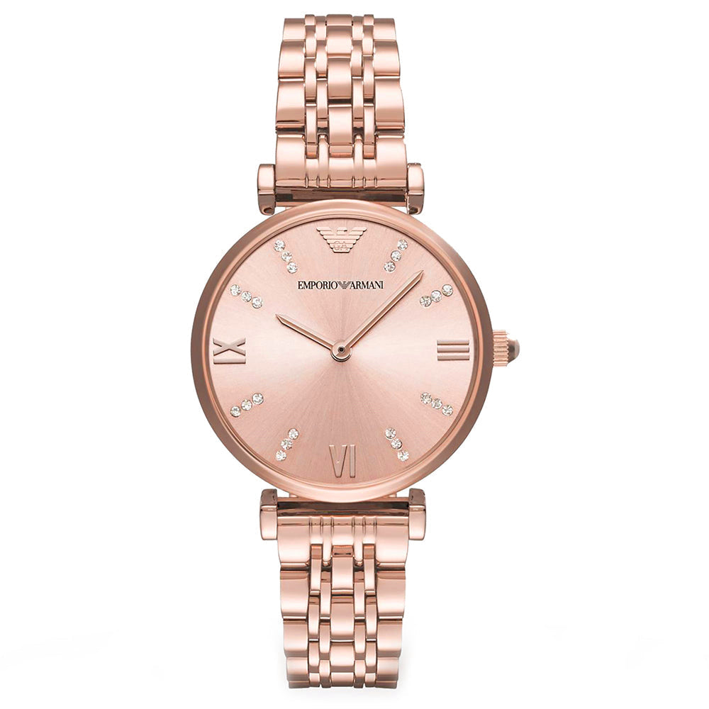 Emporio Armani Ar11059 Ladies Rose Gold Watch -korean beauty