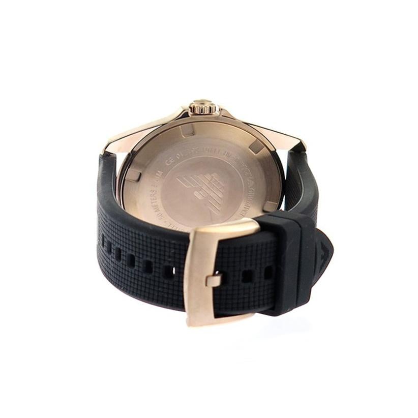 Emporio Armani Ar11101 Men S Rose Gold Black Watch -korean beauty
