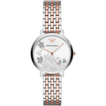Emporio Armani Ar11113 Ladies Silver Rose Gold Watch -korean beauty