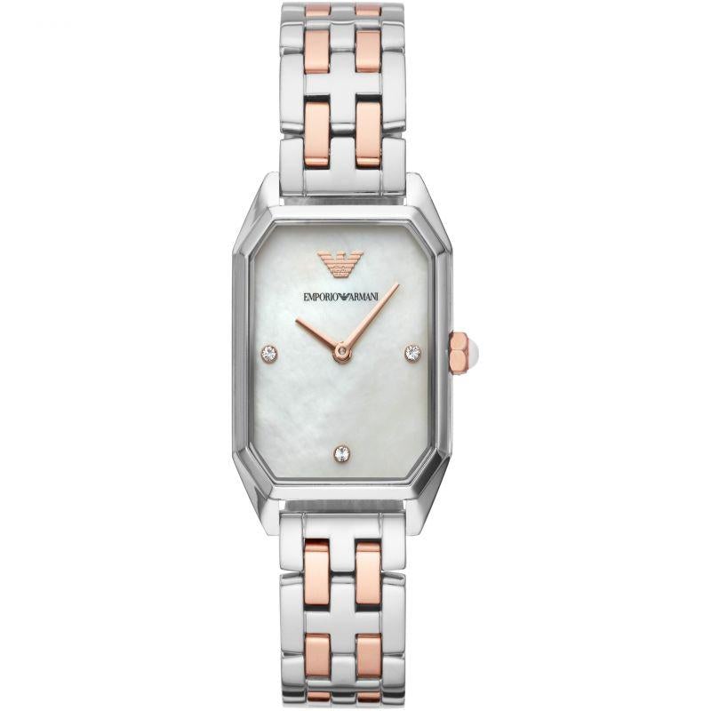 Emporio Armani Ar11146 Ladies Two Tone Watch -korean beauty