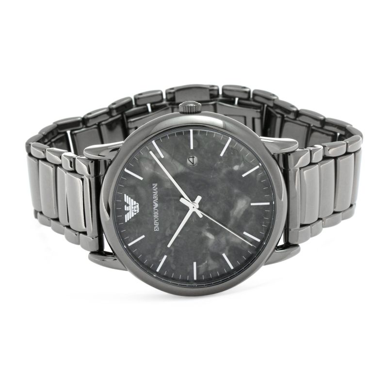 Emporio Armani Ar11155 Men S Luigi Blue Marble Watch -korean beauty