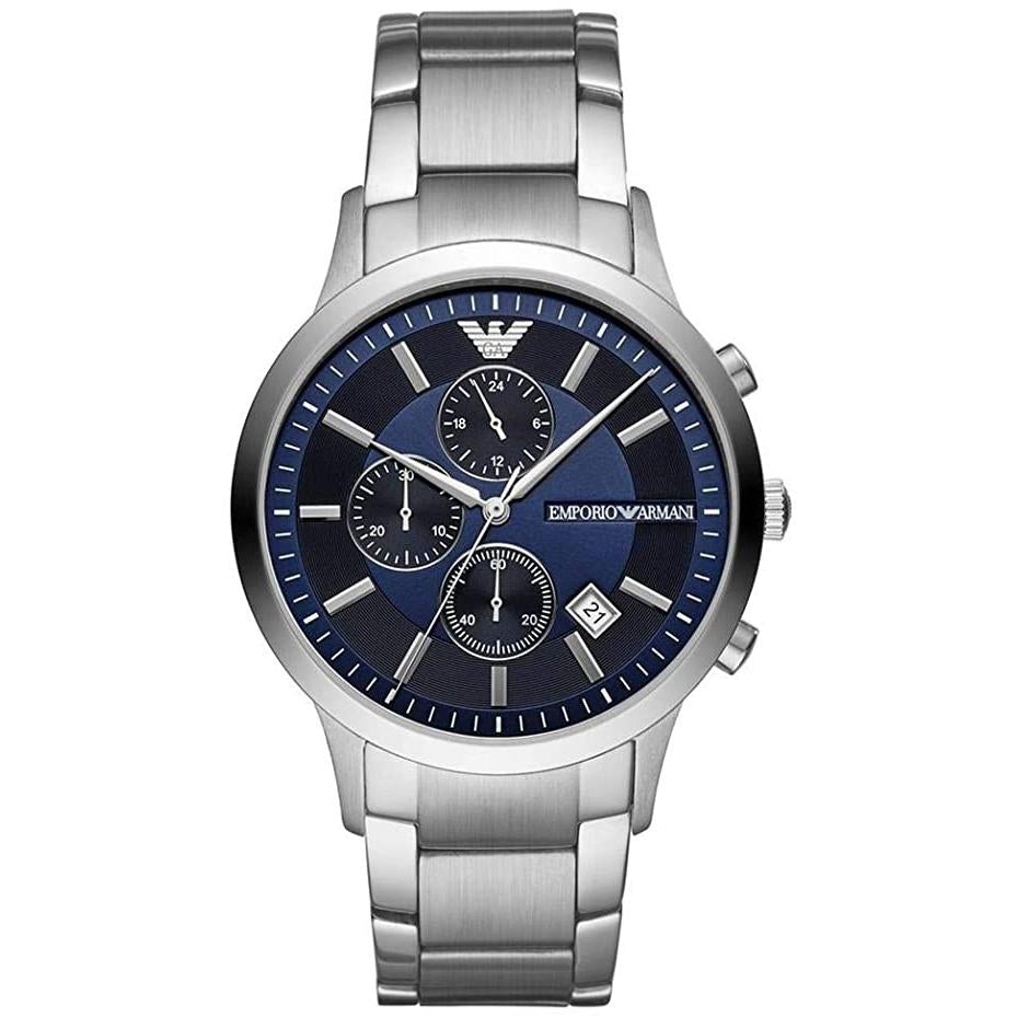 Emporio Armani Ar11164 Men S Blue Chronograph Watch -korean beauty