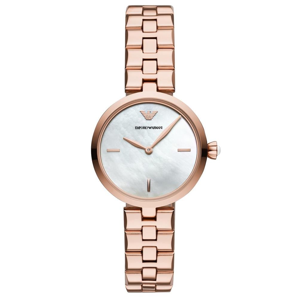 Emporio Armani Ar11196 Ladies Rose Gold Watch -korean beauty