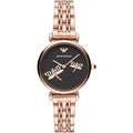 Emporio Armani Ar11206 Ladies Gianni T Bar Rose Gold Watch -korean beauty