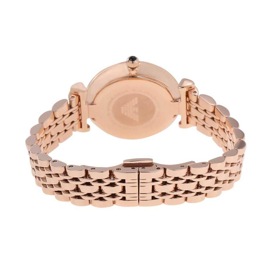 Emporio Armani Ar11206 Ladies Gianni T Bar Rose Gold Watch -korean beauty