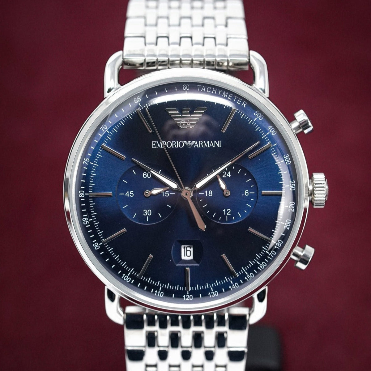 Emporio Armani Ar11238 Men S Aviator Chronograph Watch -korean beauty