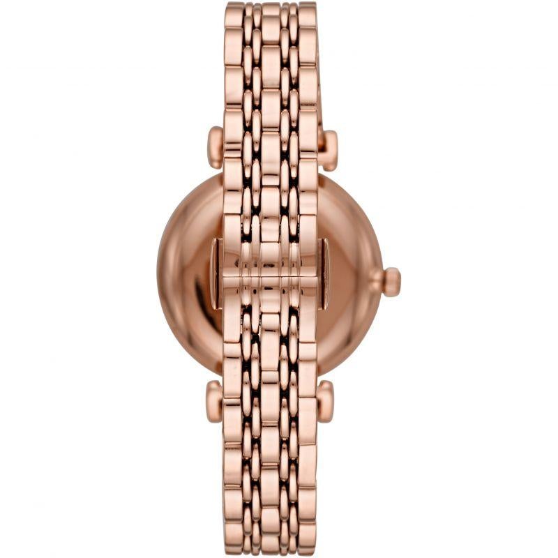 Emporio Armani Ar11244 Ladies Rose Gold Glitz Watch -korean beauty