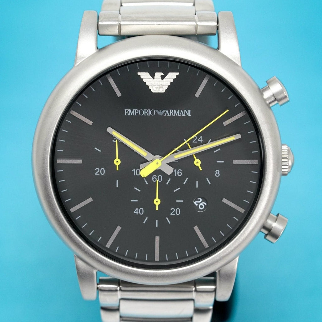 Emporio Armani Ar11324 Men S Luigi Chronograph Steel Watch -korean beauty