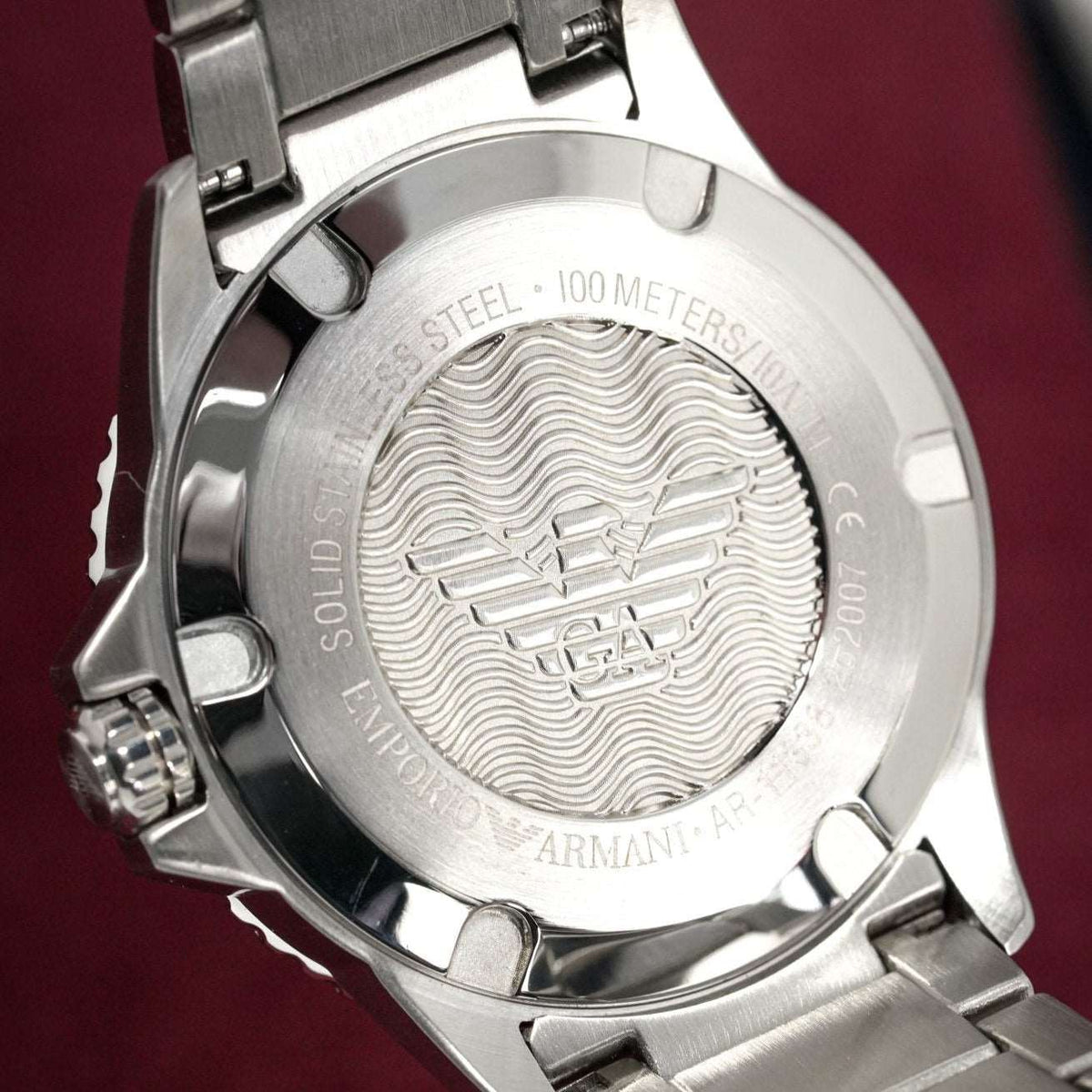 Emporio Armani Ar11338 Men S Diver Steel Watch -korean beauty