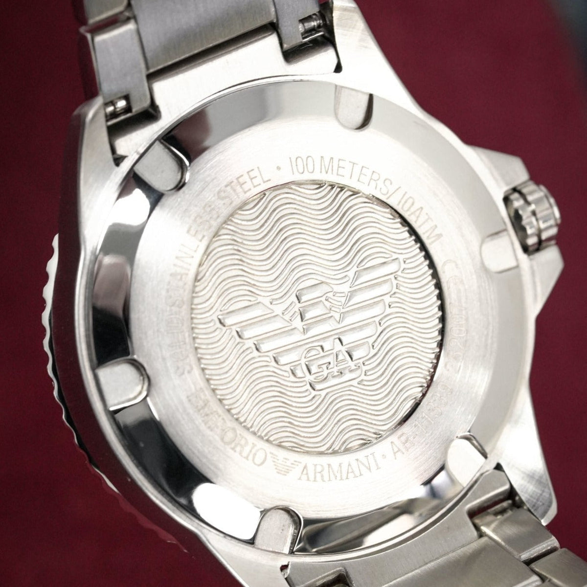 Emporio Armani Ar11339 Men S Diver Steel Blue Watch -korean beauty