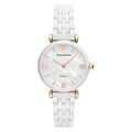 Emporio Armani Ar1486 Ladies White Watch -korean beauty