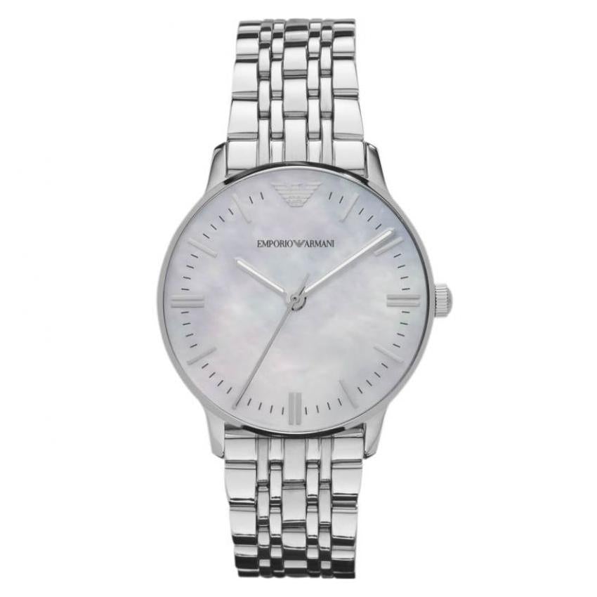 Emporio Armani Ar1602 Ladies Mother Of Pearl Watch -korean beauty