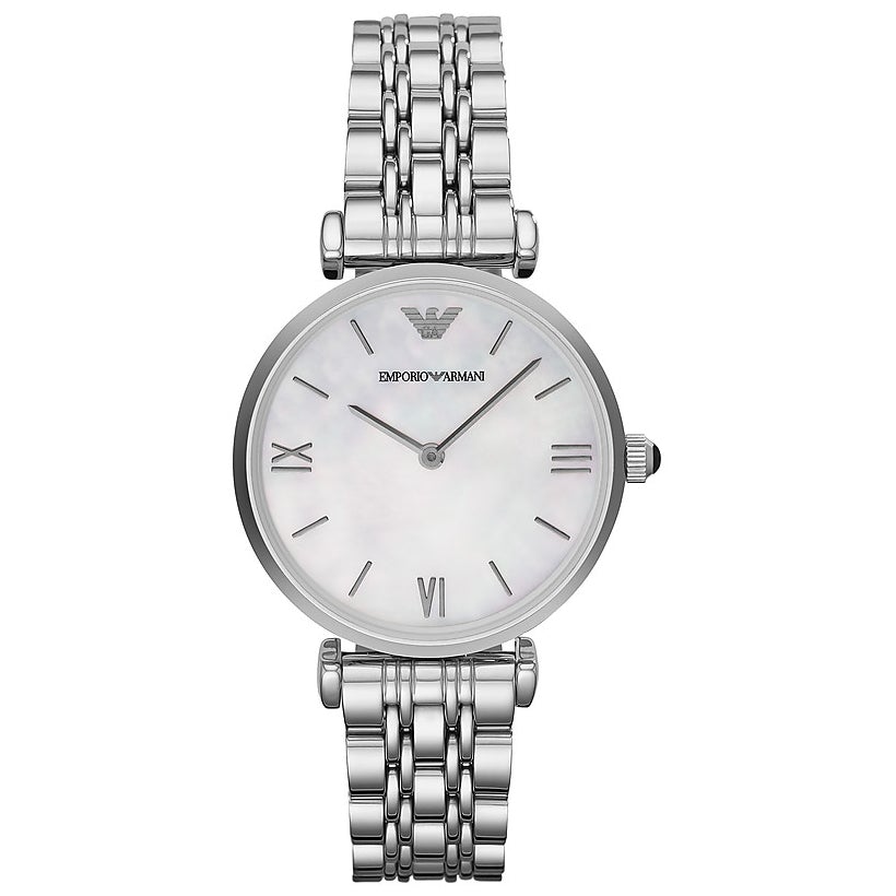 Emporio Armani Ar1682 Ladies Silver Watch -korean beauty