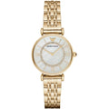 Emporio Armani Ar1907 Ladies Mother Of Pearl Gold Watch -korean beauty