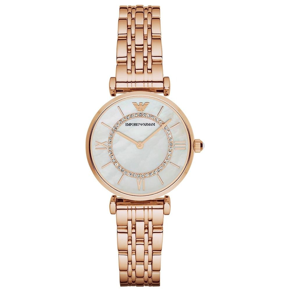 Emporio Armani Ar1909 Ladies Rose Gold Watch -korean beauty