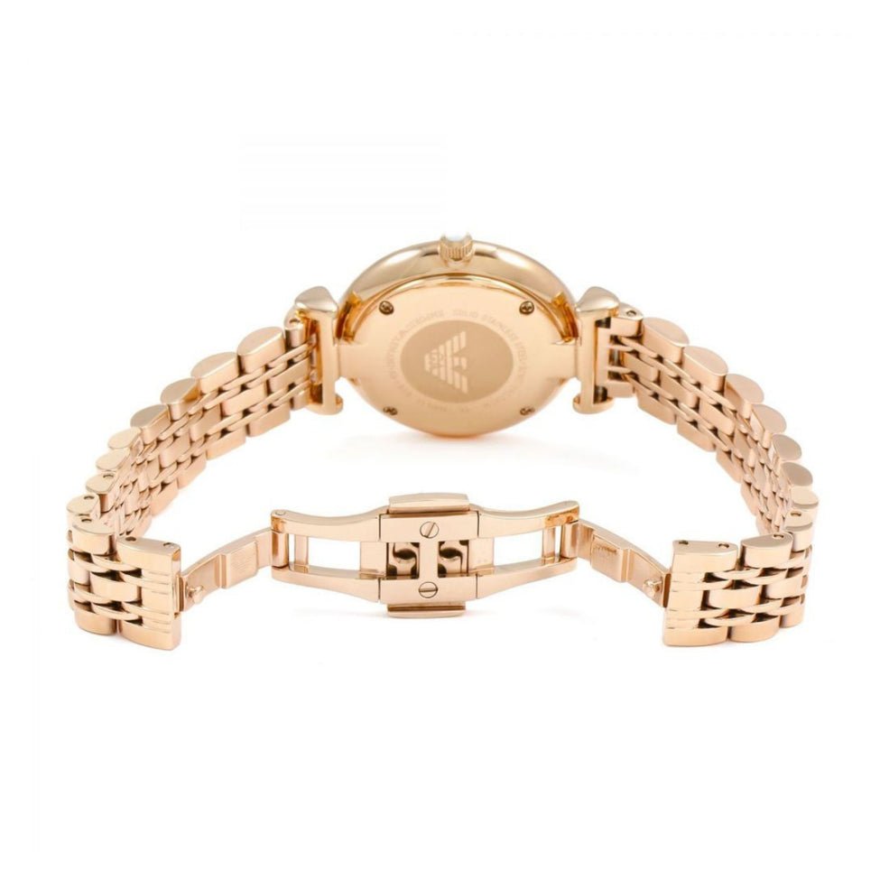 Emporio Armani Ar1909 Ladies Rose Gold Watch -korean beauty