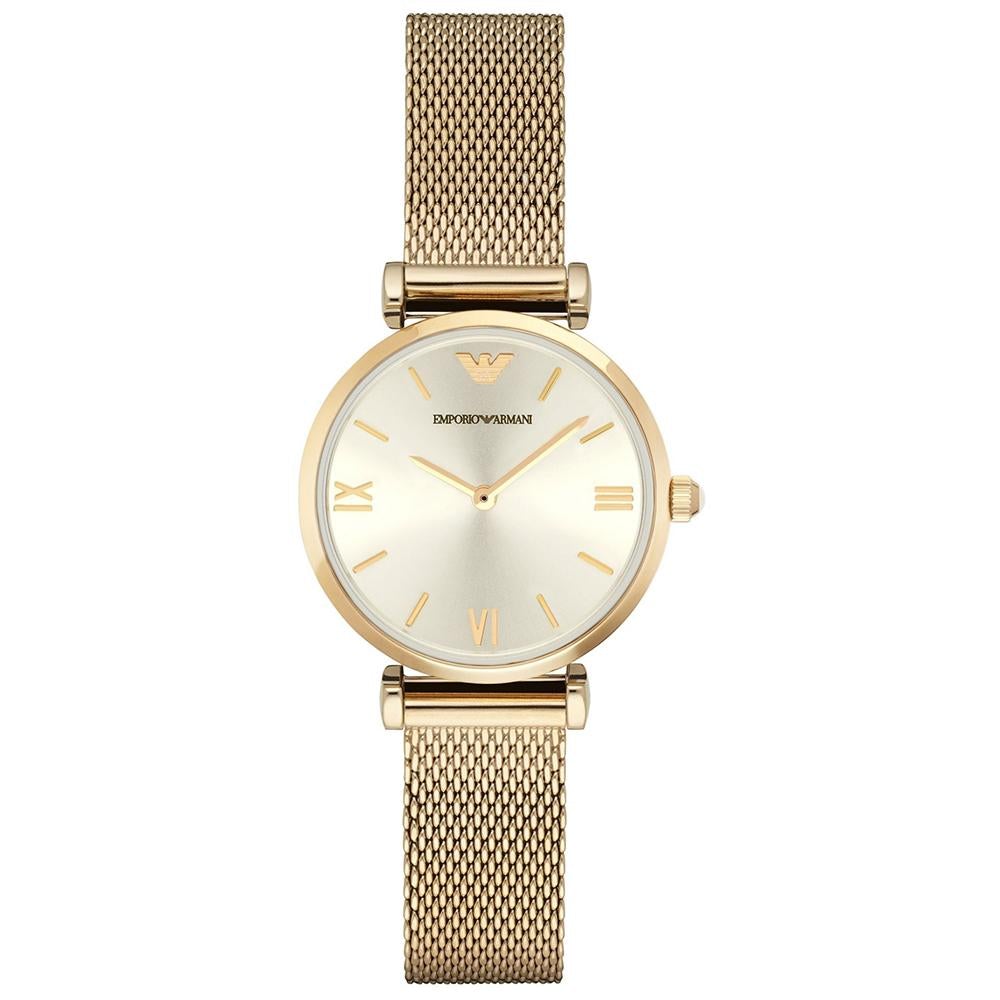 Emporio Armani Ar1957 Ladies Gold Slim Watch -korean beauty