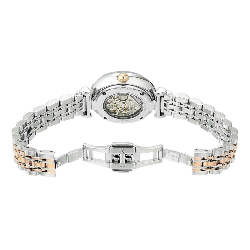 Emporio Armani Ar1992 Ladies Meccanico Rose Gold Watch -korean beauty