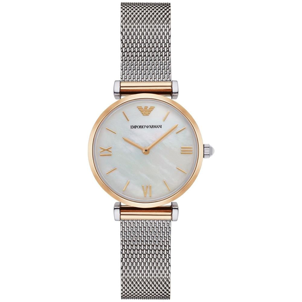 Emporio Armani Ar2068 Ladies Mother Of Pearl Watch -korean beauty