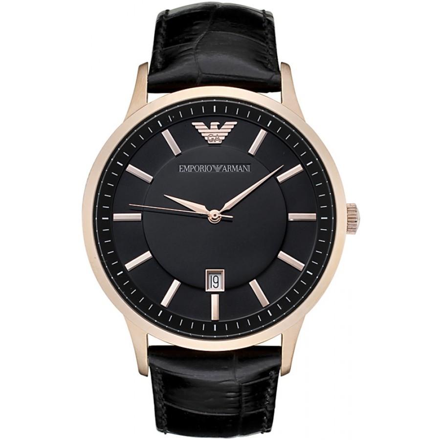 Emporio Armani Ar2425 Men S Renato Rose Gold Pvd Watch -korean beauty