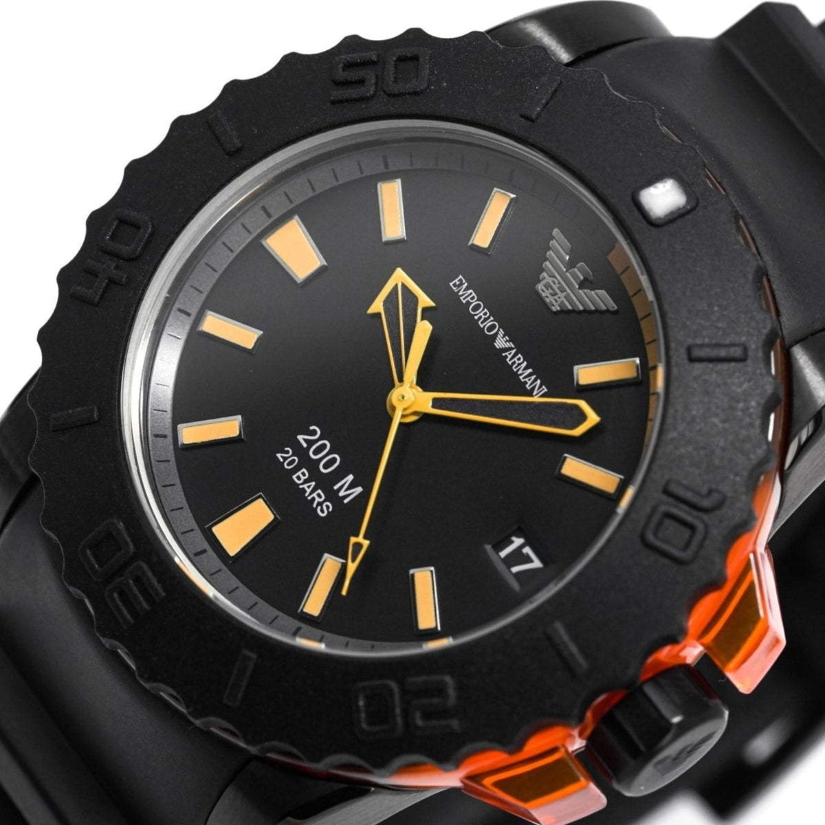 Emporio Armani Ar5969 Men S Sportivo Black Watch -korean beauty