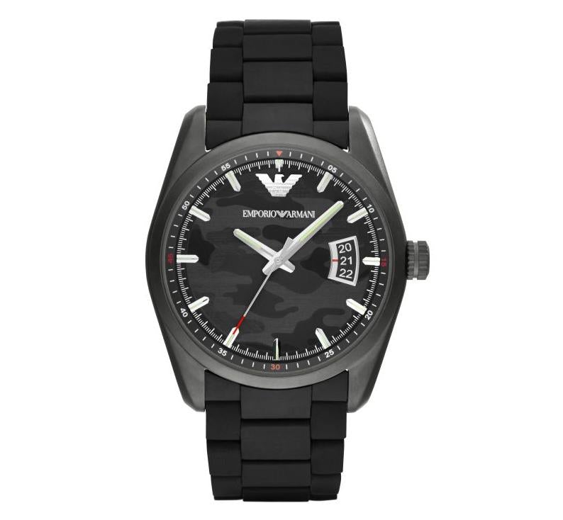 Emporio Armani Ar6052 Men S Camouflage Black Watch -korean beauty
