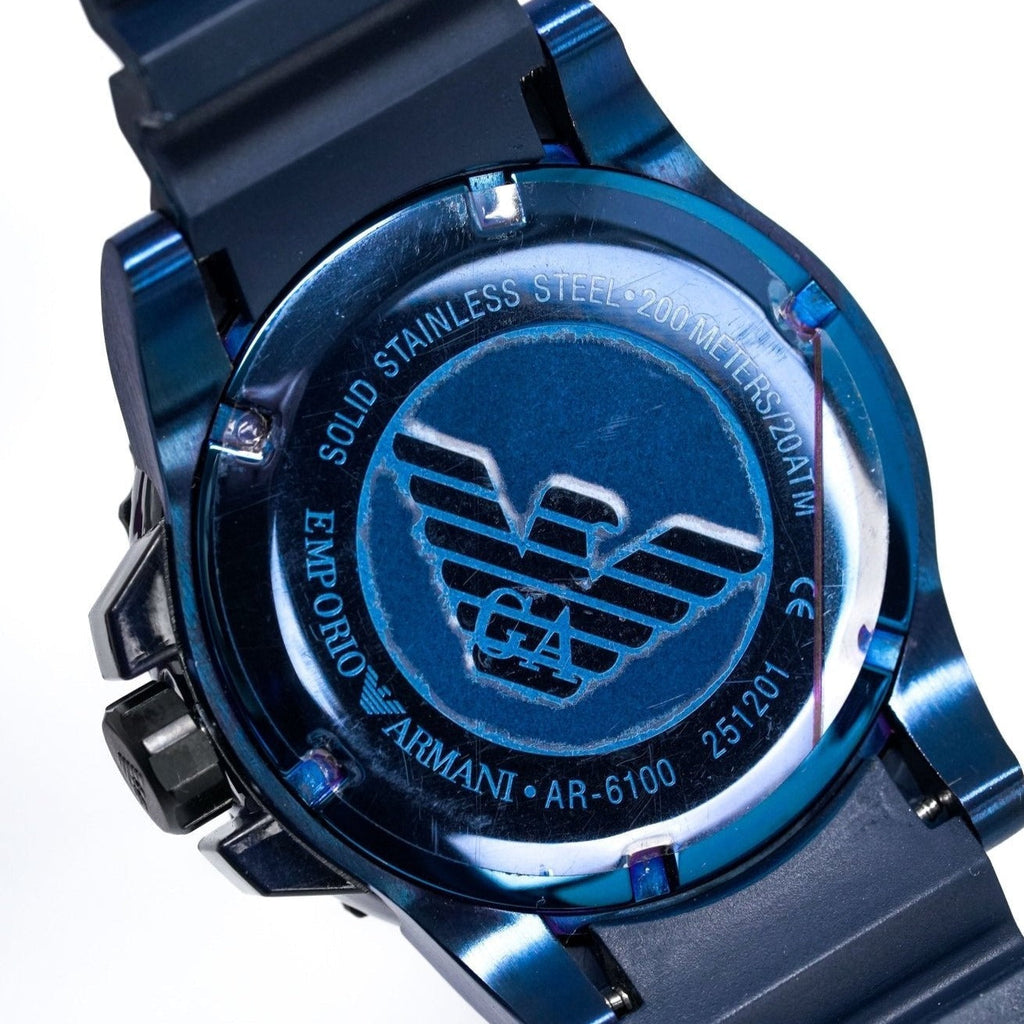 Emporio Armani Ar6100 Men S Sportivo Blue Watch -korean beauty