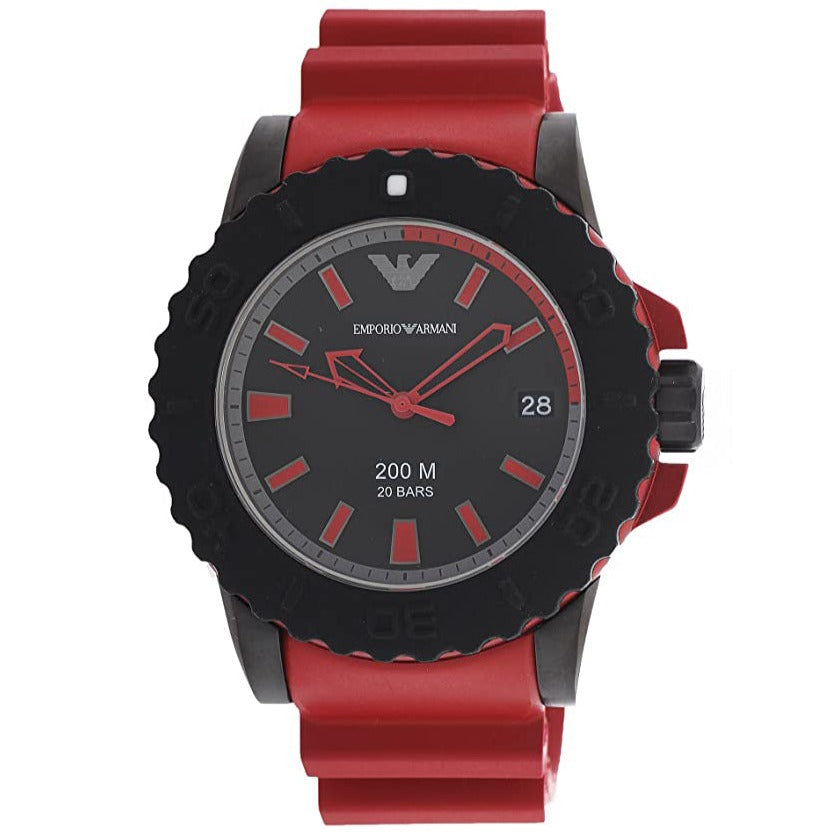Emporio Armani Ar6101 Men S Sportivo Red Watch -korean beauty