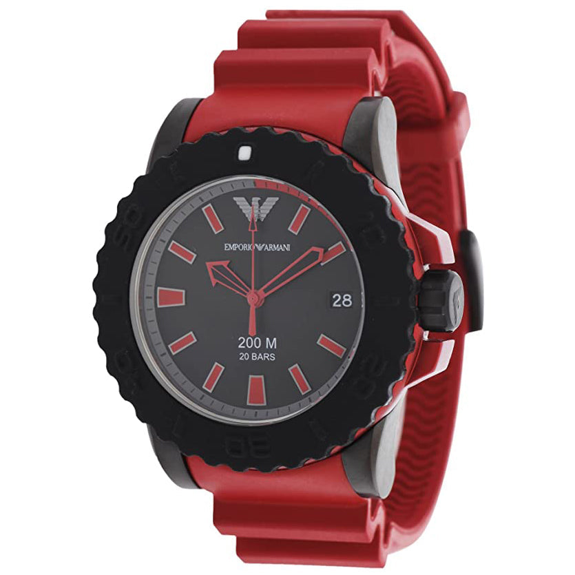 Emporio Armani Ar6101 Men S Sportivo Red Watch -korean beauty
