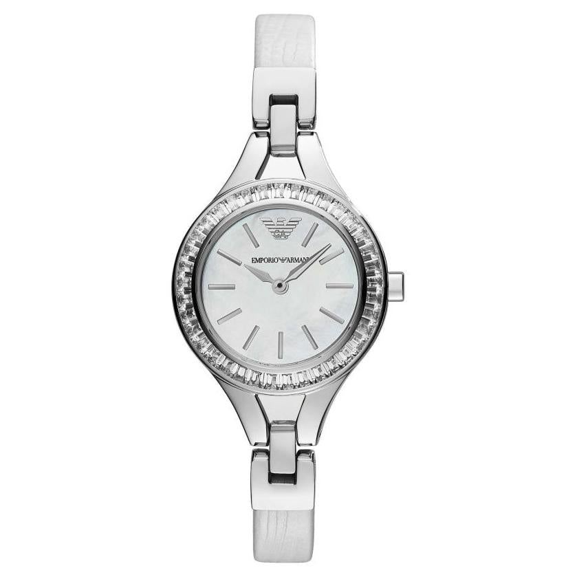Emporio Armani Ar7353 Ladies Silver Watch -korean beauty