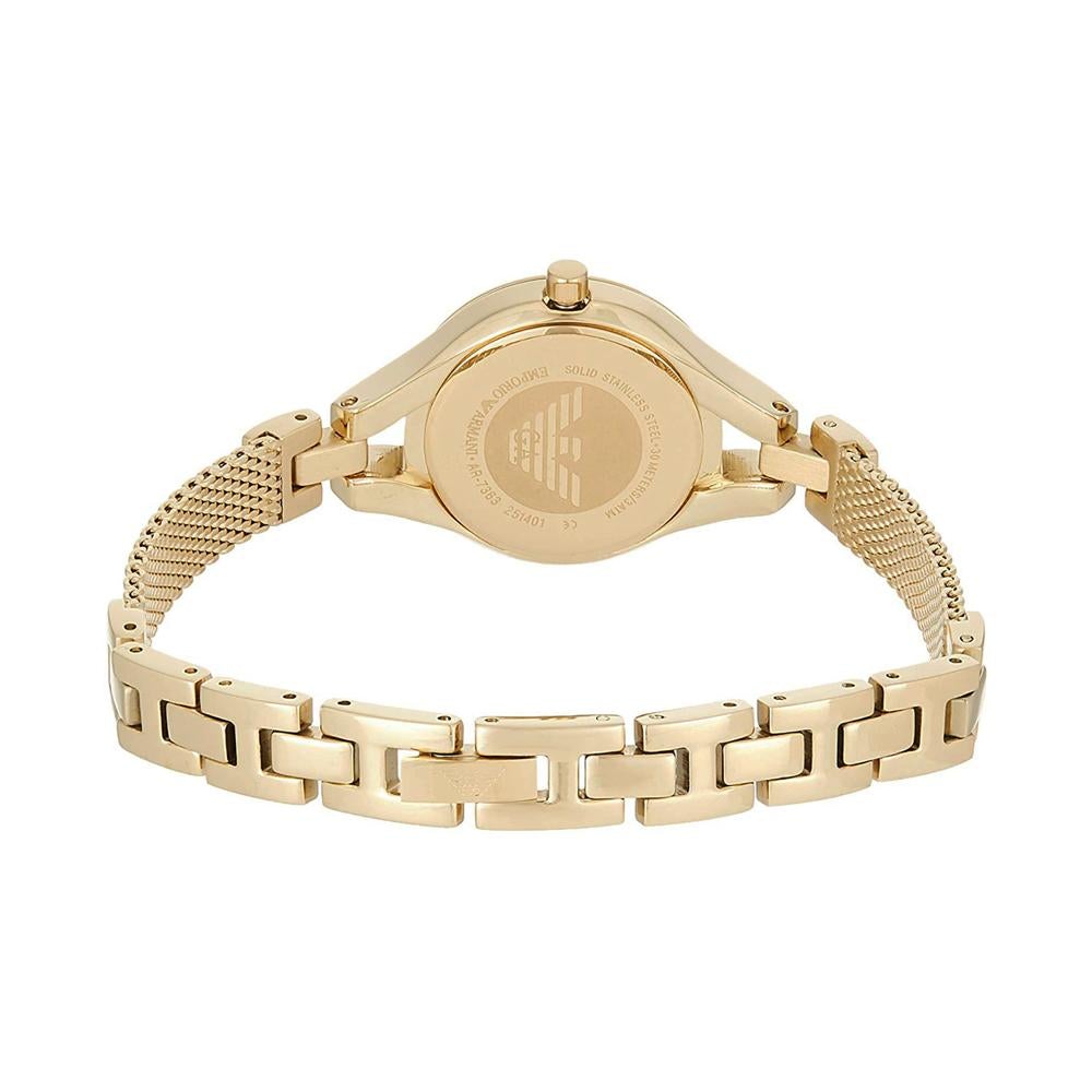 Emporio Armani Ar7363 Ladies Gold Watch -korean beauty