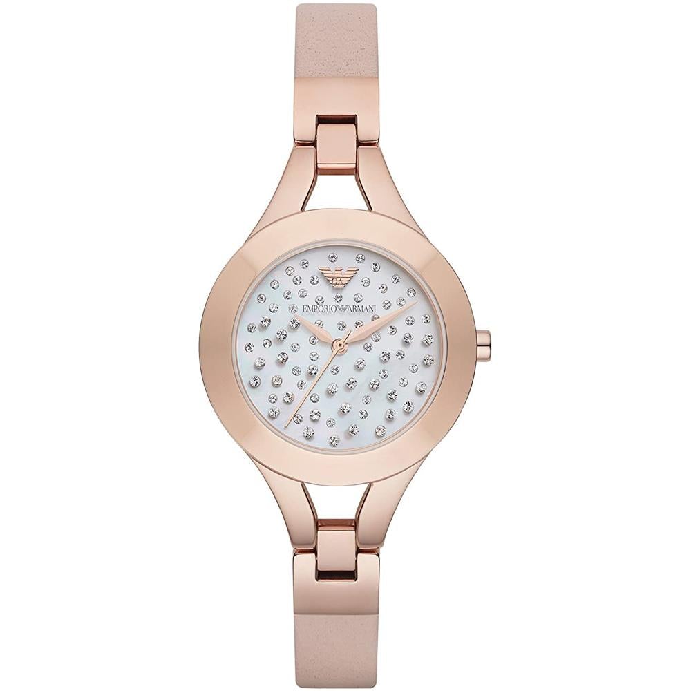 Emporio Armani Ar7437 Ladies Rose Gold Watch -korean beauty