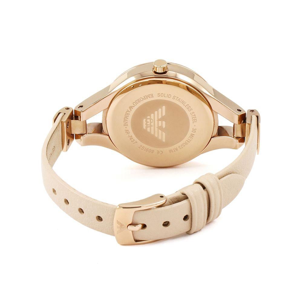 Emporio Armani Ar7437 Ladies Rose Gold Watch -korean beauty