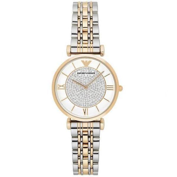 Emporio Armani Ar8031 Ladies Gold Silver Watch -korean beauty