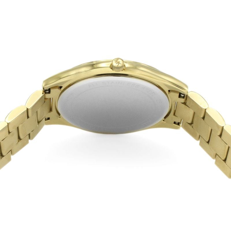 Michael Kors Mk3179 Ladies Slim Runway Gold Watch -korean beauty