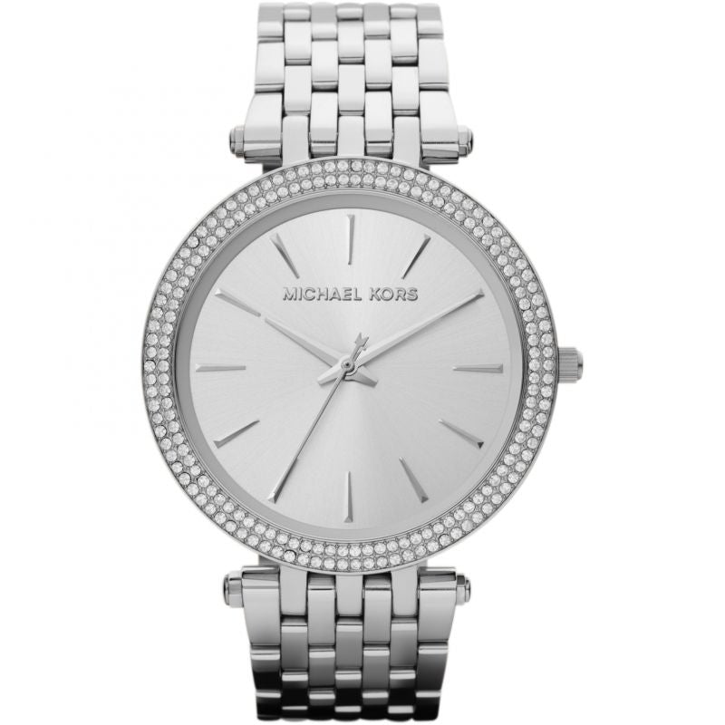 Michael Kors Mk3190 Ladies Silver Watch -korean beauty