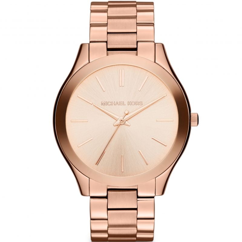 Michael Kors Mk3197 Ladies Slim Runway Rose Gold Watch -korean beauty