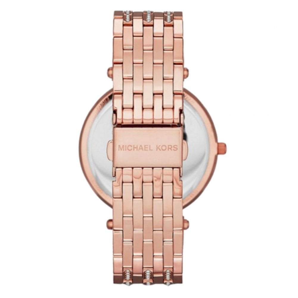 Michael Kors Mk3220 Ladies Darci Rose Gold Glitz Watch -korean beauty