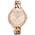 Michael Kors Mk3223 Ladies Slim Runway Rose Gold Watch -korean beauty