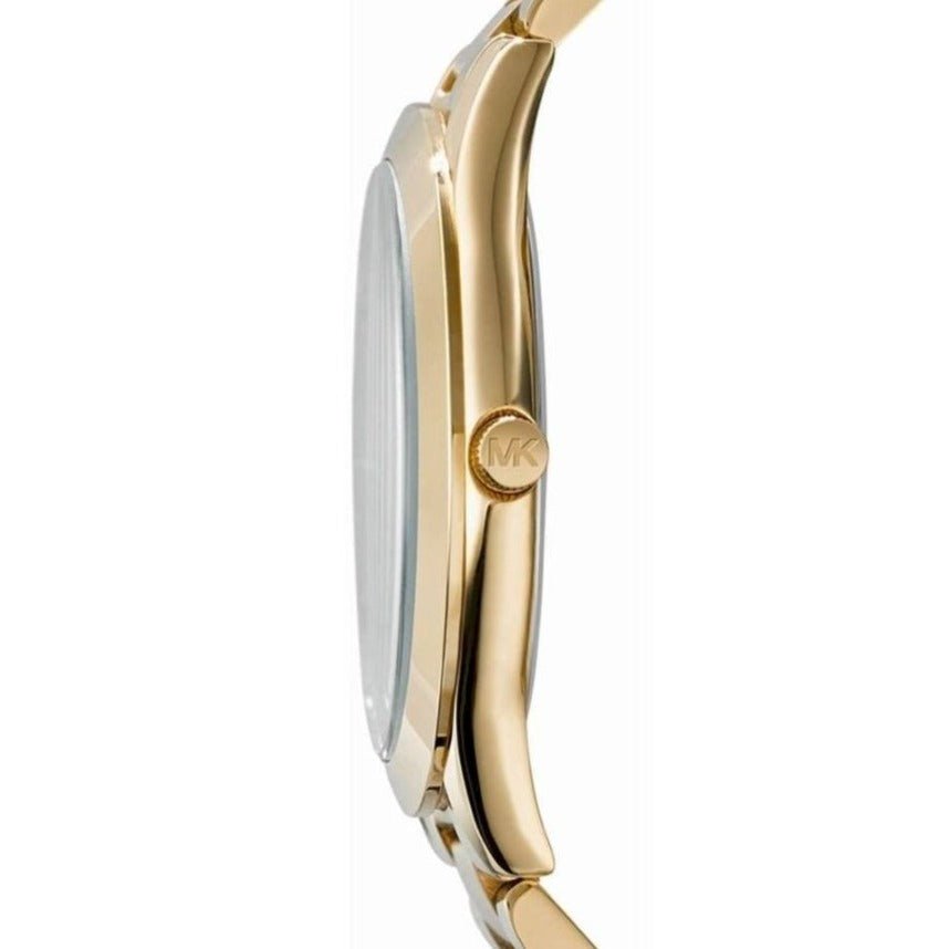 Michael Kors Mk3264 Ladies Slim Runway Gold Pink Watch -korean beauty