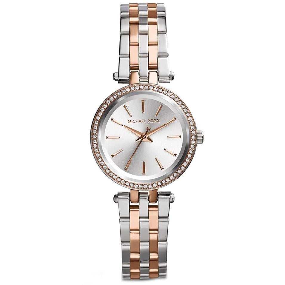 Michael Kors Mk3298 Ladies Darci Petite Two Tone Watch -korean beauty