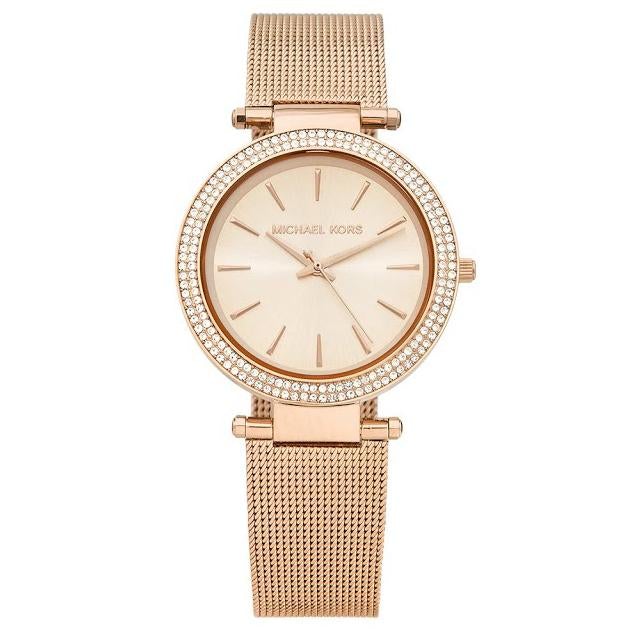 Michael Kors Mk3369 Ladies Darci Rose Gold Watch -korean beauty